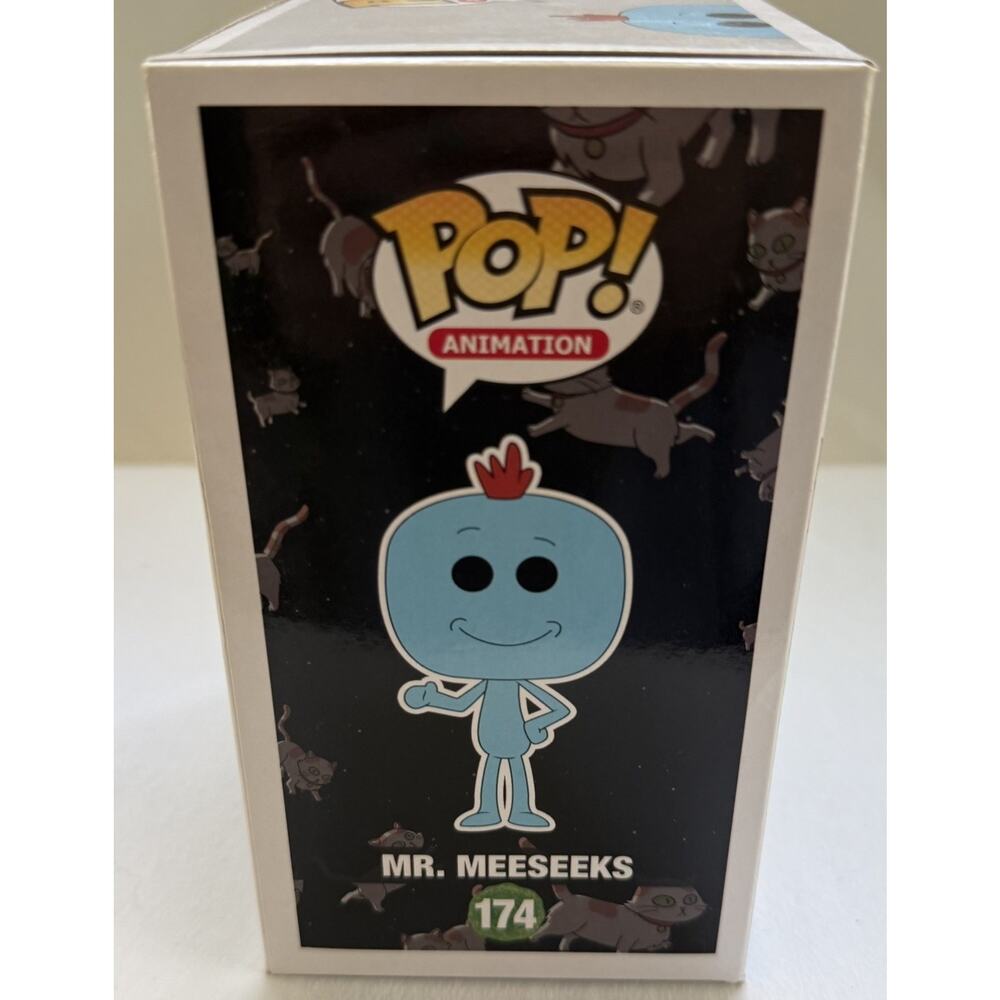 NIB Funko Pop! Vinyl Animation-Rick and Morty: MR. MEESEEKS #174 - Picture 6 of 6